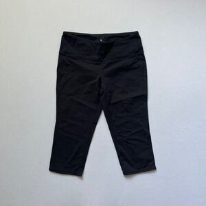 Athleta Knicker Crop Leggings Womens Sz S Stretch Pant Tall Phone Zipper Pocket